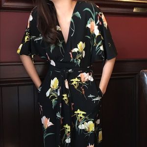 2017 Zara floral jumpsuit